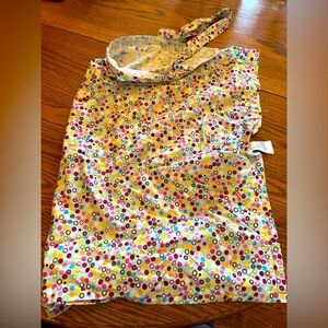 Bebe Au Lait blue polka dot nursing cover